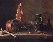 Uppige food with cook utensils Jean Baptiste Simeon Chardin